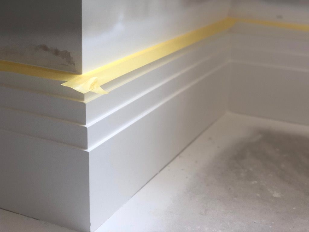 Double check the baseboards before painting
