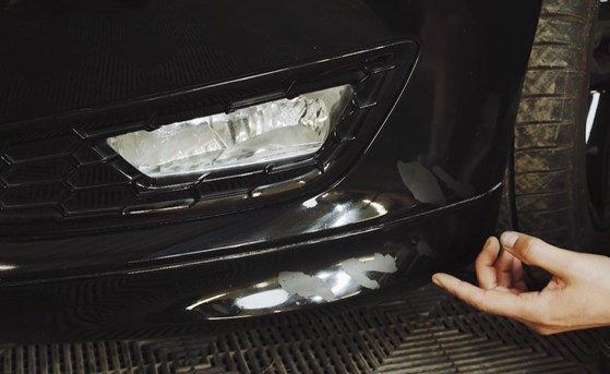 How to fix peeling paint on car bumper