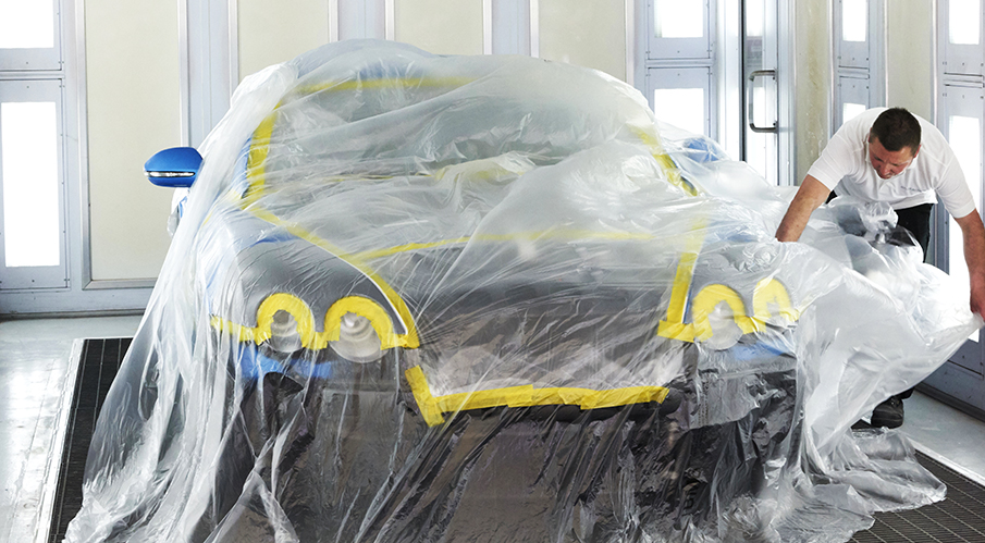 Automotive masking film: advantages for car protection