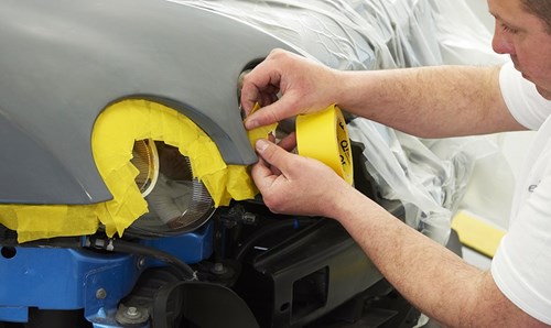 wide masking tape - edges