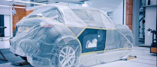 car to paint with film